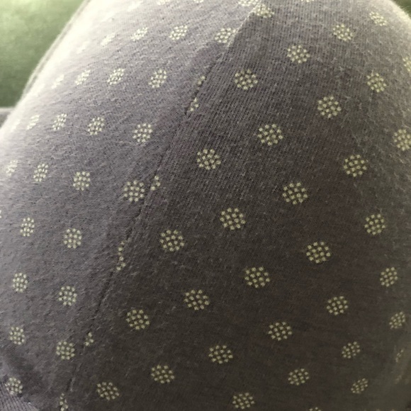 Cacique Plunge Underwire Purple Printed Bra 44D W/Lace & Push Up Cups Feminine - Picture 6 of 6